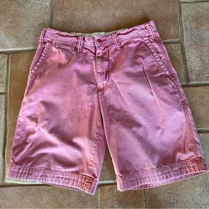 🎉HP🎊Polo Ralph Lauren Men’s Washed Out Red/Pink Relaxed Fit Shorts Size 31